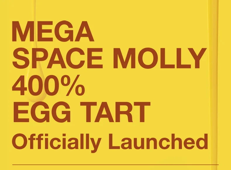 MEGA SPACE MOLLY 400% Egg Tart Edition - Mega 400% Action Figure