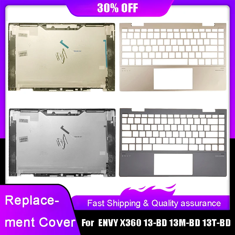 

Аксессуары для ноутбука, задняя крышка ЖК-дисплея для HP ENVY X360 13-BD 13M-BD 13T-BD, подставка для рук, верхняя задняя крышка, золотистая, серебристая, A C крышка