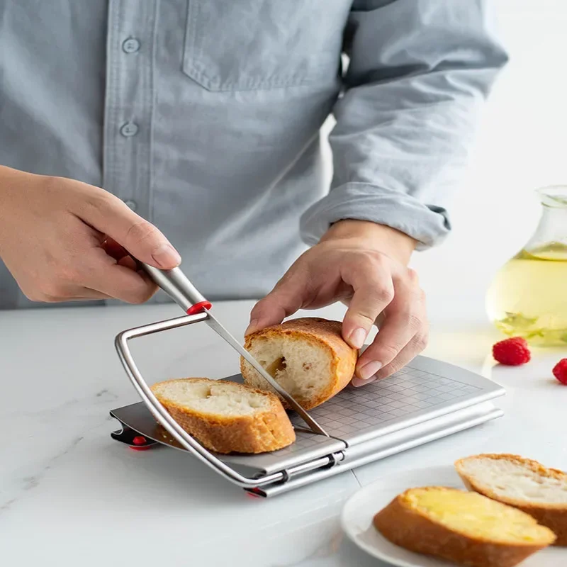 Stainless Steel Cheese Slicer Graduated Multifunctional Tool Butter Knife and Sausage Cutter Kitchen Utility Cutter