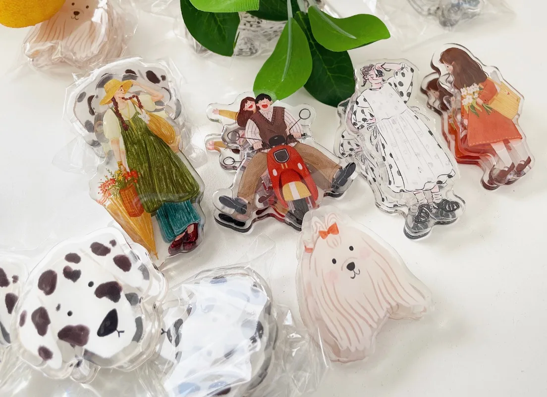 

Зажим для бумаги с изображением милой девушки собаки Arcry, зажим для фотографий, зажим для закусок, зажим для самостоятельной сборки, лента для бумаги, штамп для хранения