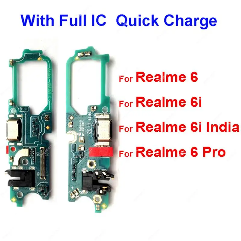 

For Realme 6 6i 6 Pro USB Charger Board Dock USB Charging Jack Port Connector Board Flex Cable Repair Spare Parts