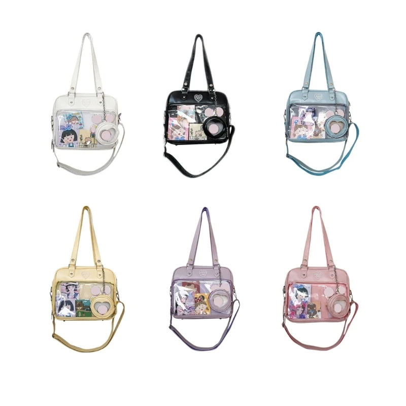 

Japanese Harajuku School JK Uniform Bag Transparent Tote Gril Crossbody Ita Bag