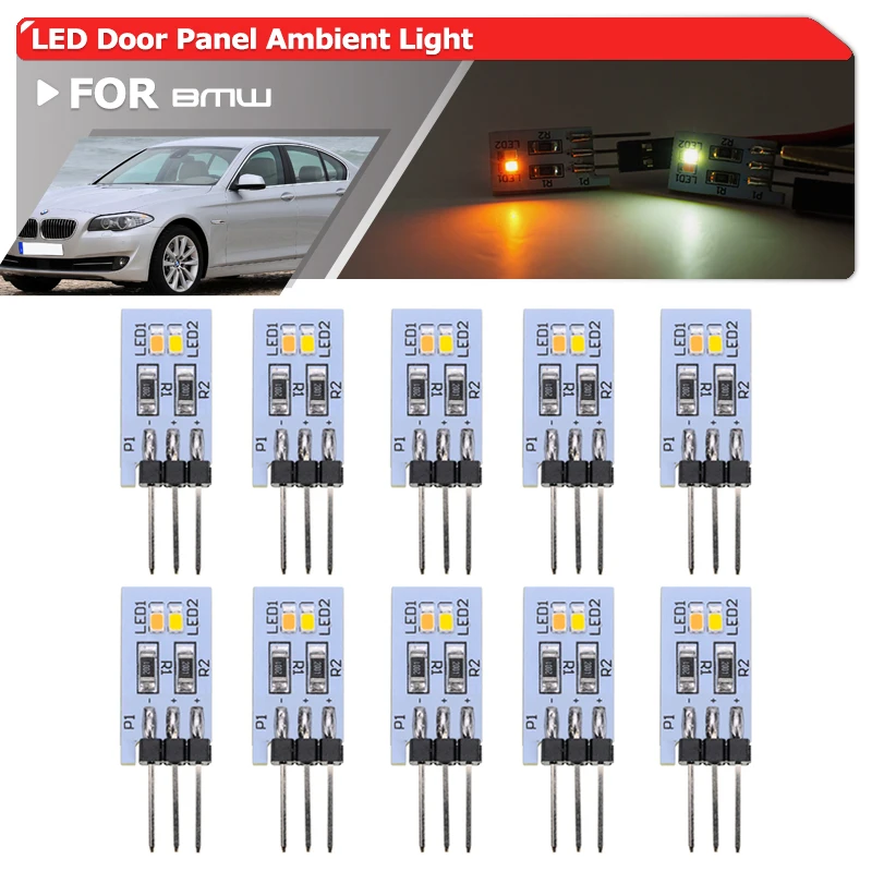 Door panel ambient lighting Door Panel Ambient Lighting For BMW 5 Series F10 Sedan F11 Touring 2010-F07 2009-LED Interior Door Handle Ambient Lamp