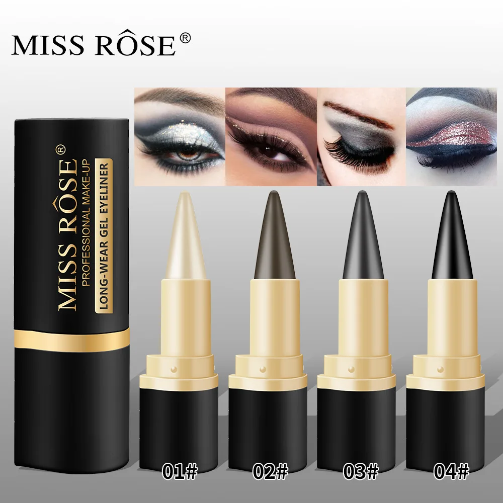 4 Colors Matte Eyeliner Quick Dry Waterproof Sweatproof Single-Ended Intense Eyeliner Pencil eyeliner pencil