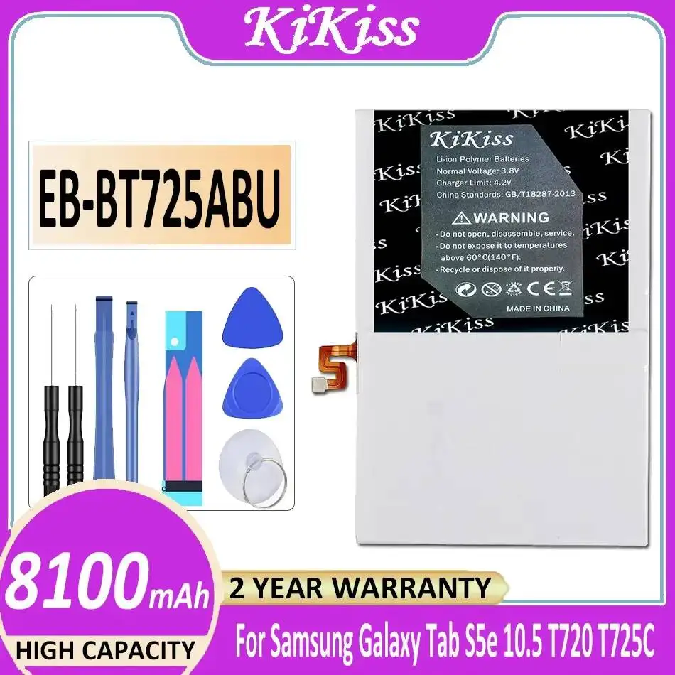 Batteria per Tablet Samsung Galaxy Tab S5e 10.5 T720 T725C 8100mAh, Stabile e a Lunga Durata EB-BT725ABU - Image 3