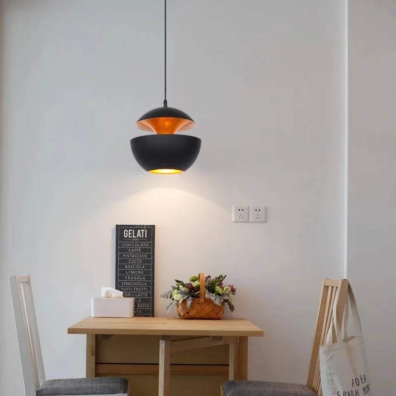 Postmodern Designer Chandeliers Light Black White Home Decor Hanging Pendant Lights Dining Room Bar Restaurant Lustre Suspension