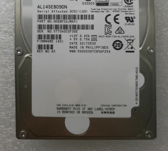 For AL14SEB090N 12Gb SAS 10K 900G 2 5 inch server hard drive