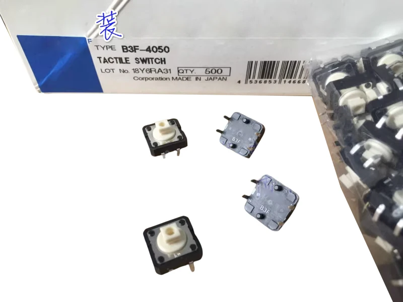 

Original NEW 100pcs 1.27N, 12x12 x B3F-4050 mm,