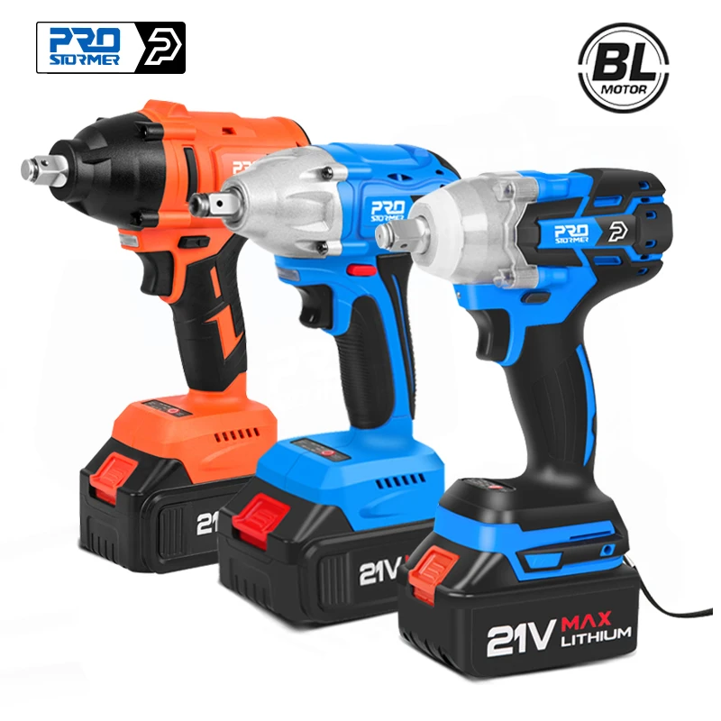 21V Brushless Wrench Electric Impact Wrench 320NM/350NM/600NM Socket