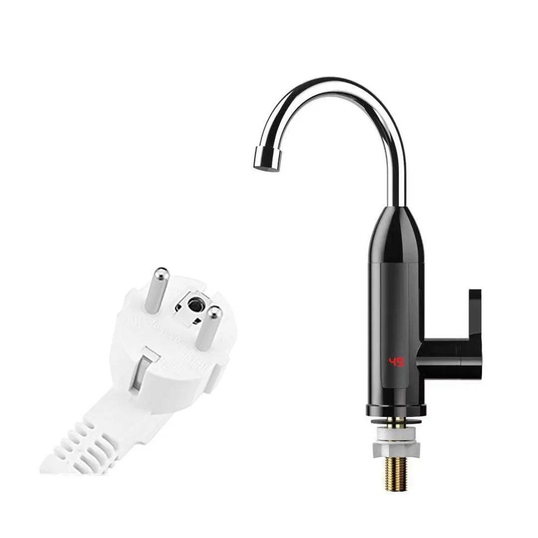 Chrome/Black Electric Water Heater Kitchen faucet Instant Hot Water Sink Faucet Heater Heating Faucet Instantaneous Heaters Taps white undermount kitchen sink Kitchen Fixtures