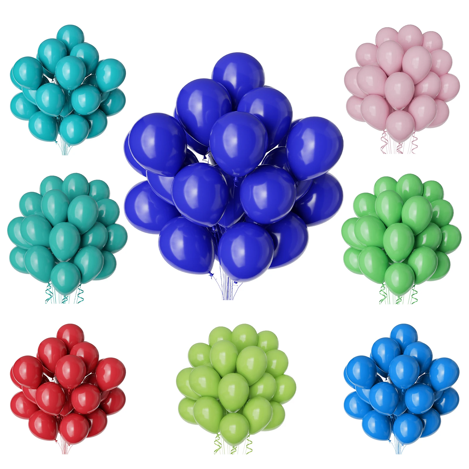 

Christmas Baby Shower Birthday Wedding Party Decorations 50pcs 5inch 10inch 12inch Solid Color Balloons Latex Balloon