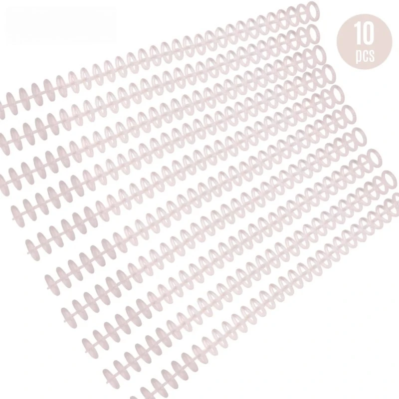 5/10 pz Plastica 30 Fori Raccoglitori a fogli sciolti Rilegatura ad anelli Spine Pettini 85 fogli di capacità per album di quaderni di carta fai da te - immagine 5