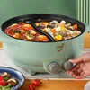 New household electric hot pot. Multi-function all-in-one. Electric pot. Electric cooking pot. Non-stick. Grill pan. 2