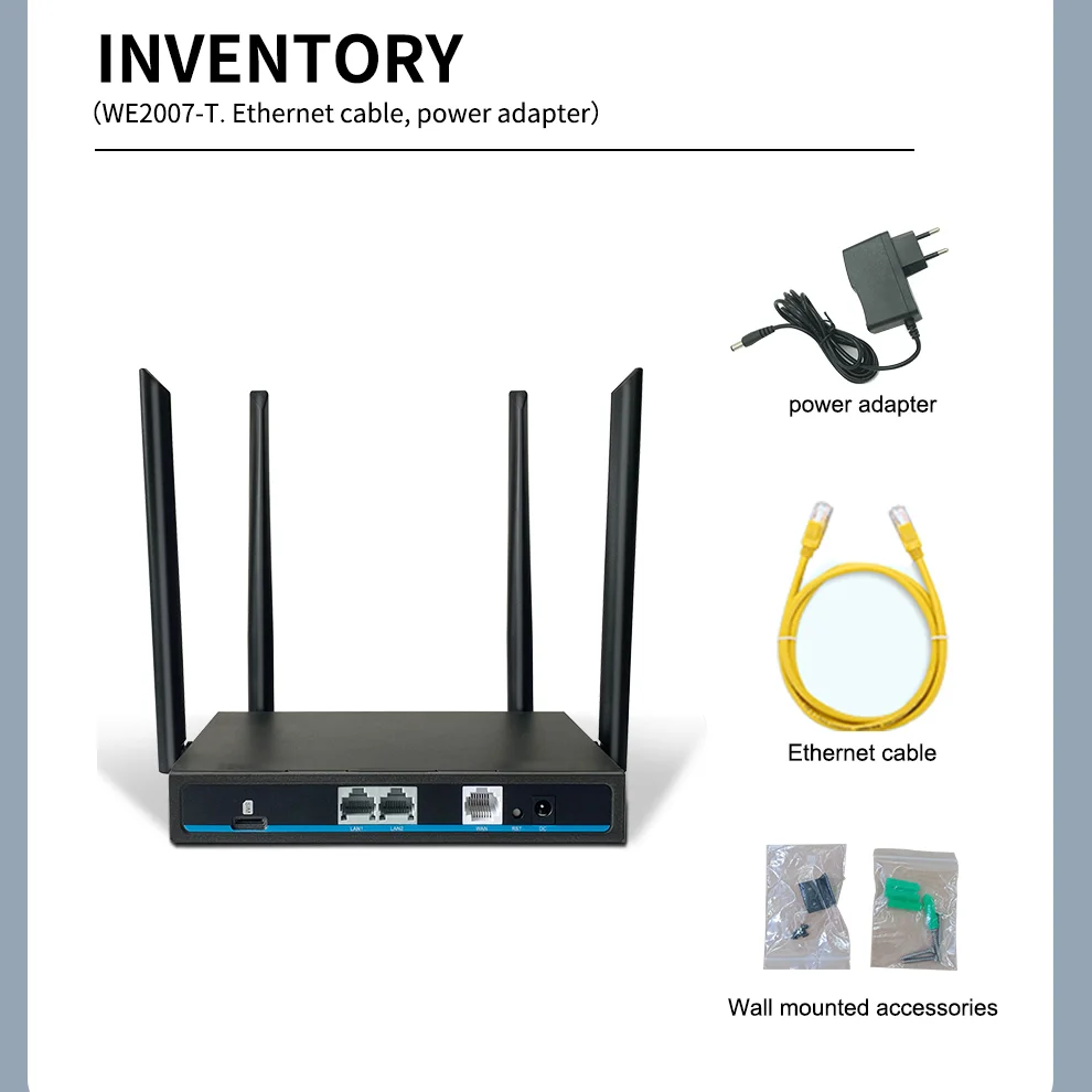 Cioswi-roteador Wi-fi Doméstico Roteador 4g Sim 300mbps Modem Lte Lan Wan Firmware Openwrt Roteador wi fi 2.4g Antena 4g 802.11b - Imagem 2