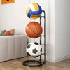 2/3/4/5Layers Basketball Storage Rack Indoor Children Balls Placed Rack Football Volleyball Basketball Holder Balls Metal Stand 3