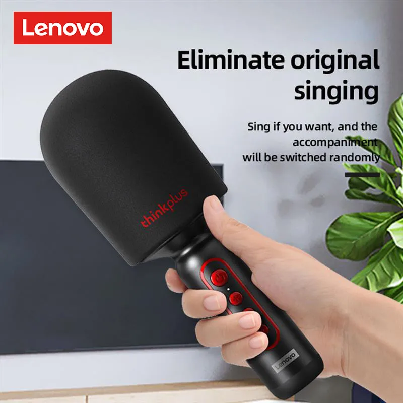 Lenovo M1 Outdoor Portable Lightweight Handheld Microphone Wireless Bluetooth HIFI Sound Quality Karaoke High Qualiy Microphone