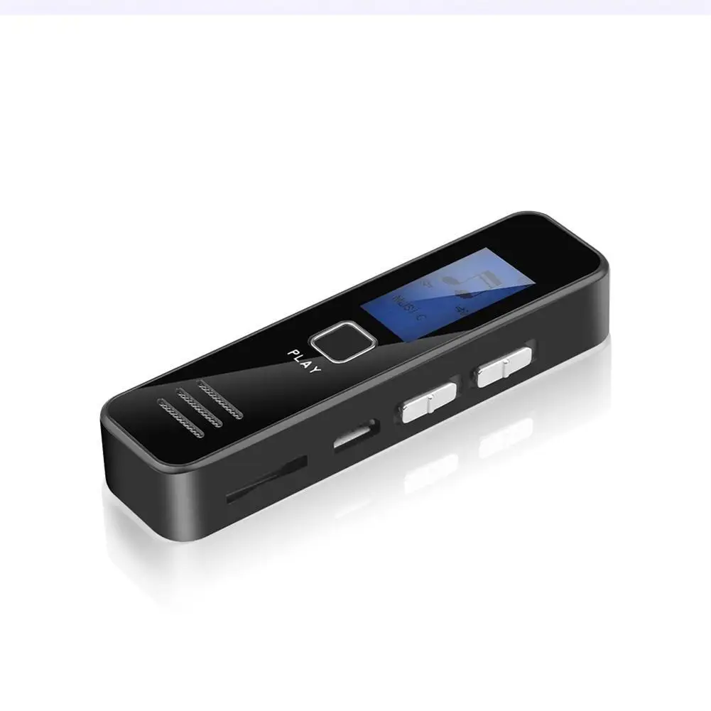 미니 디지털 오디오 녹음기 스피커, USB 충전식 HD 음성 녹음기, TF 카드 사운드 지원, Mp3 플레이어, 소음 감소