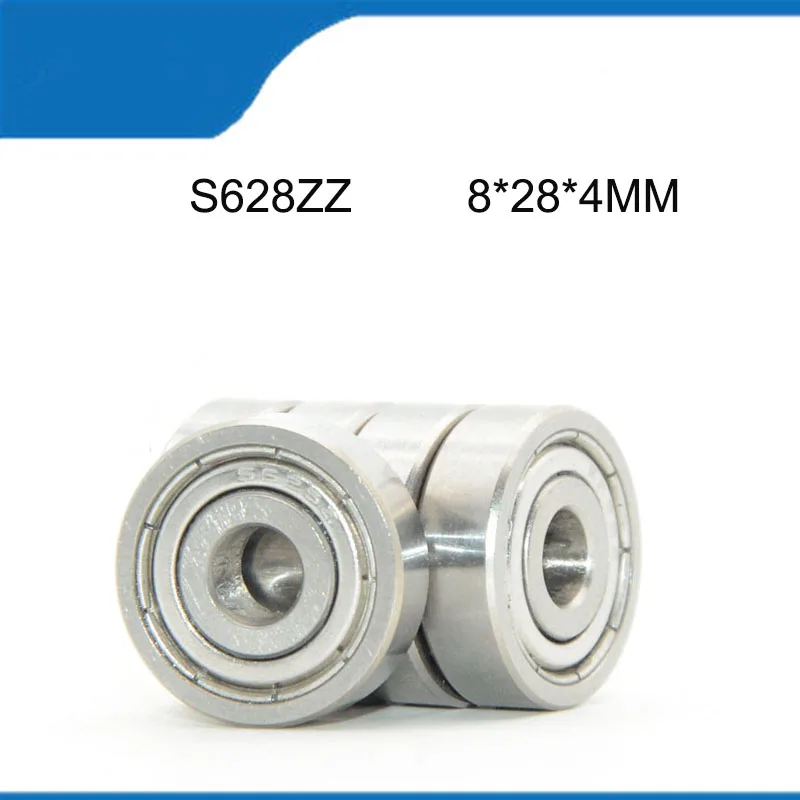 

S628ZZ (8*28*4MM) 5/10PCS Sell Hot High Quality Corrosion Resist Stainless S628 Sealed Deep Groove Ball Bearing Shaft (ABEC-5)