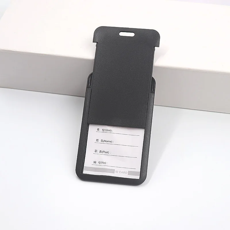 Work Permit Card Set - Rope Retractable Neck Hanging Document Card Set - Chest Tag Access Control Hard Protective Set