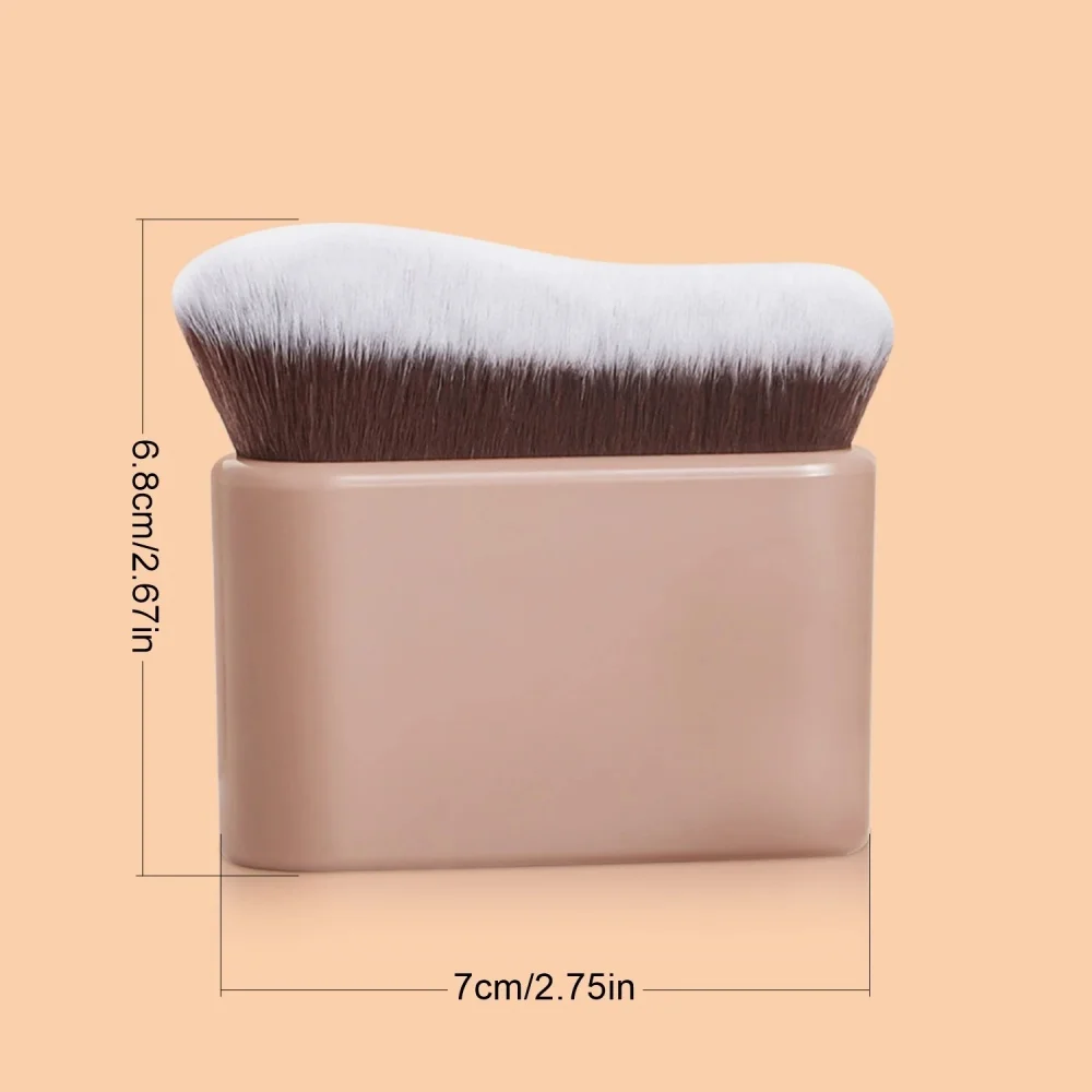 Pennelli creativi in plastica a forma di onda, pennello per fondotinta, si adattano perfettamente ai contorni del viso, strumenti cosmetici a casa o in viaggio - immagine 3