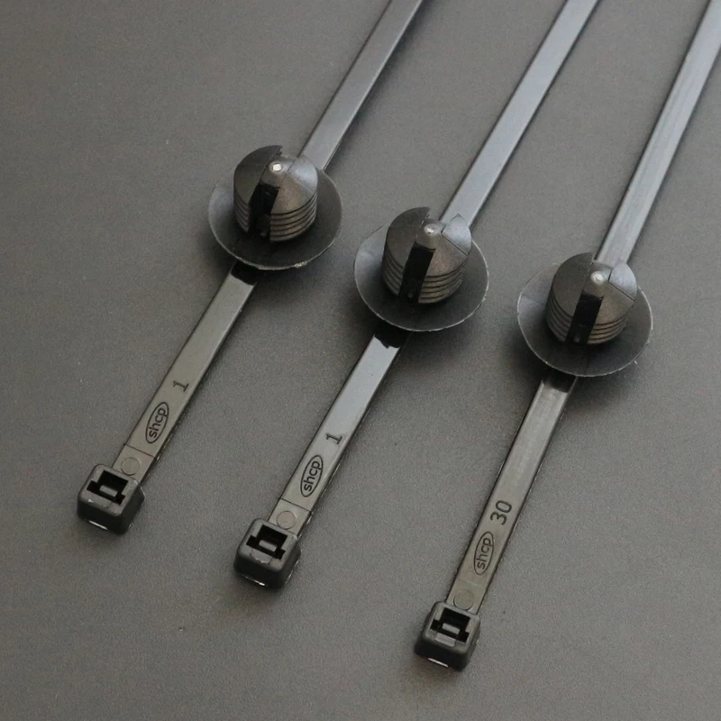 Removable Threaded M6 M8 M10 Hole Nylon Plastic Vehicle Motocycle Cable Tie Car Harness Retainer Clip Push Mount Auto Fasteners nylon cable ties cable ties cable tie nylon zip ties