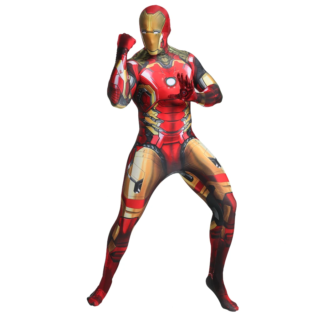 Ironman Costume Cosplay Superhero 3D Printed Spandex Body Zenzai Suit Iron-Man Costume Halloween Costume Outfits