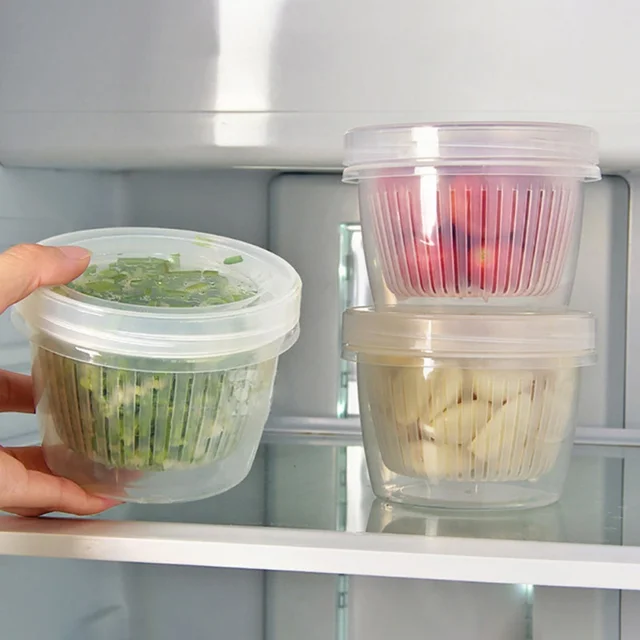 냉장고를 깔끔하게 정리하고 식품을 신선하게 보관하는 혁신적인 드레인 보관 용기