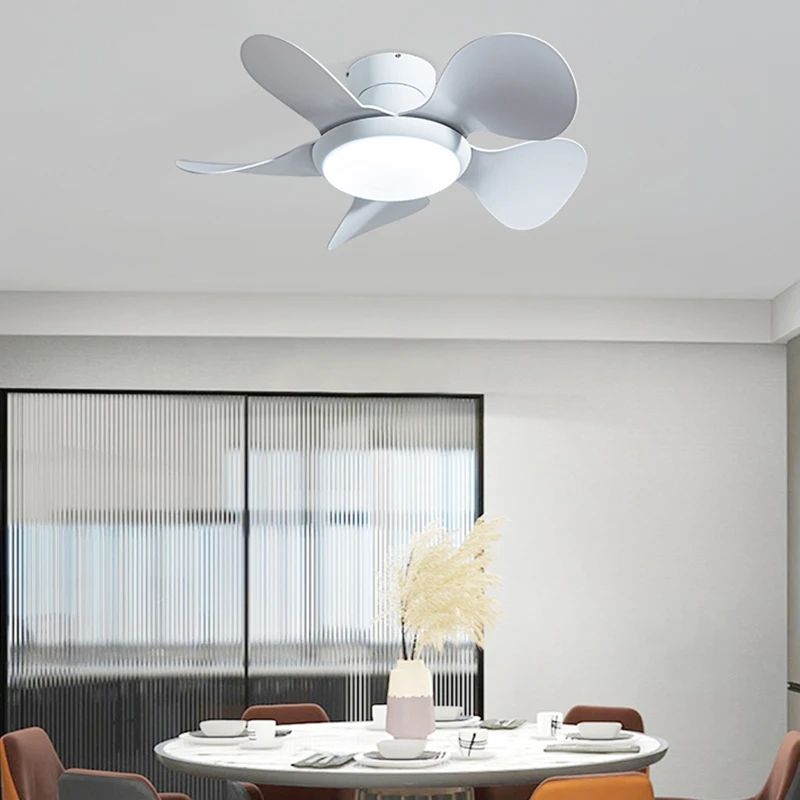 KaiXiang&reg; Modern Low Floor DC Motor Ceiling Fans With Remote Control Simple Ceiling Fan With Light Home Dining Bedrooms Fan 220V