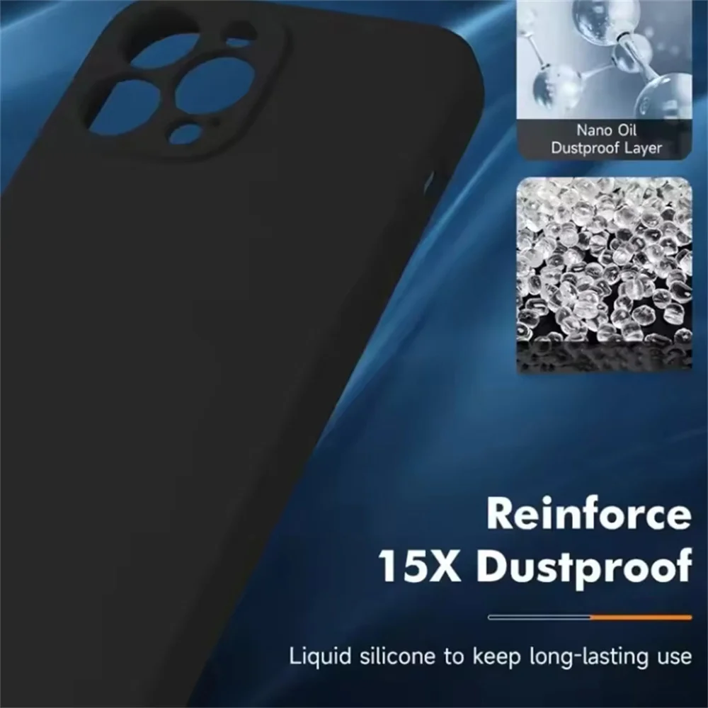 Liquid Silicone Shockproof Magnetic Wireless Charging Phone Case