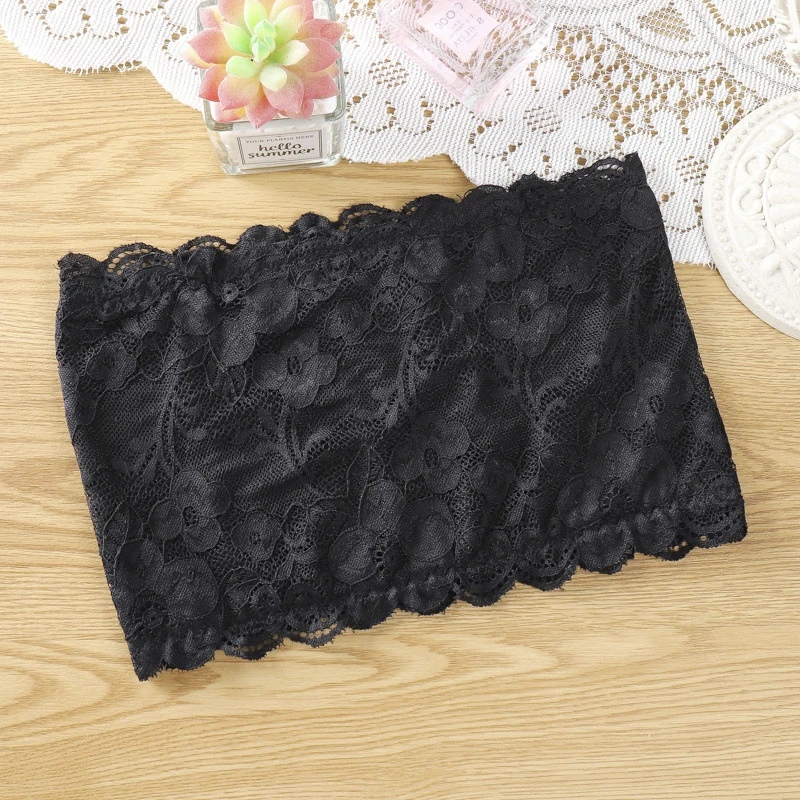 Summer Women Bra Strapless Top Female Sexy Lace Invisible Lingerie Ladies Underwea Tube Top Solid Bralette Casual Tank Crop Tops