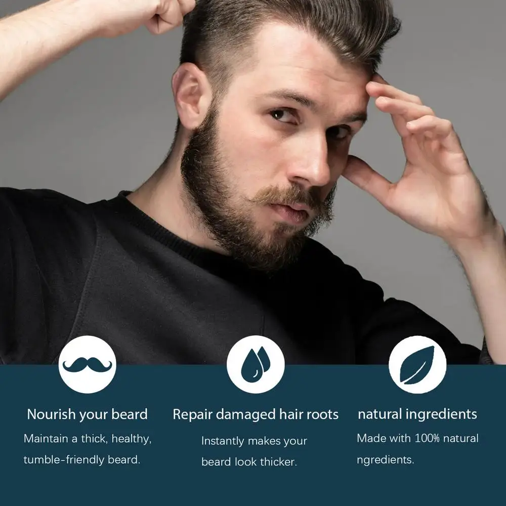 Description Picture 3 of itemBeard Oil 30ml Natural Beard Strengthening Oil Beard And Mustache Maintenance Product natural Beard Conditioners And Oils