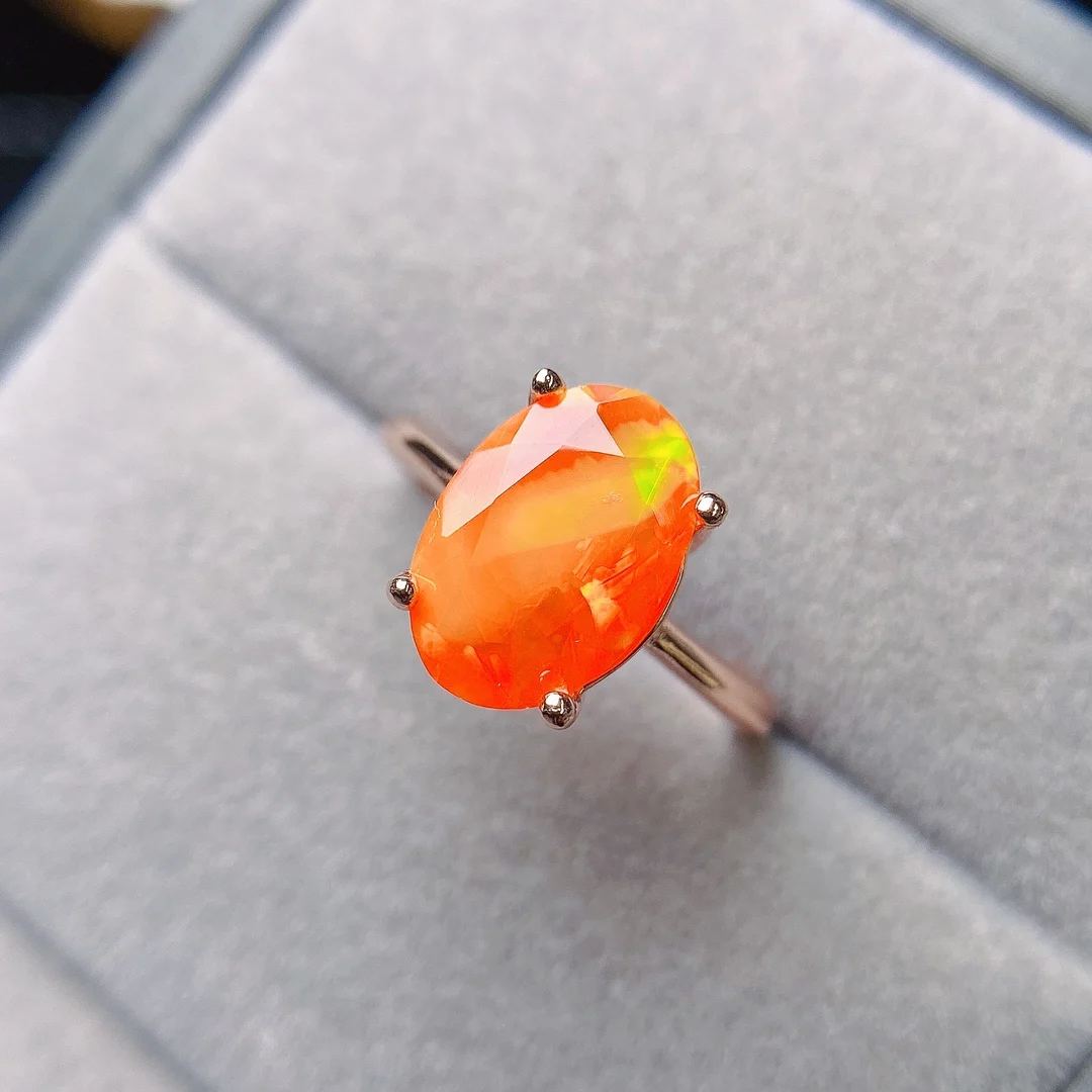 ヴィンテージリング ホワイトゴールド 天然ファイアオパール 12.5号 3.2g ヴィンテージリング ホワイトゴールド 天然ファイアオパール 12.5号 3.2g