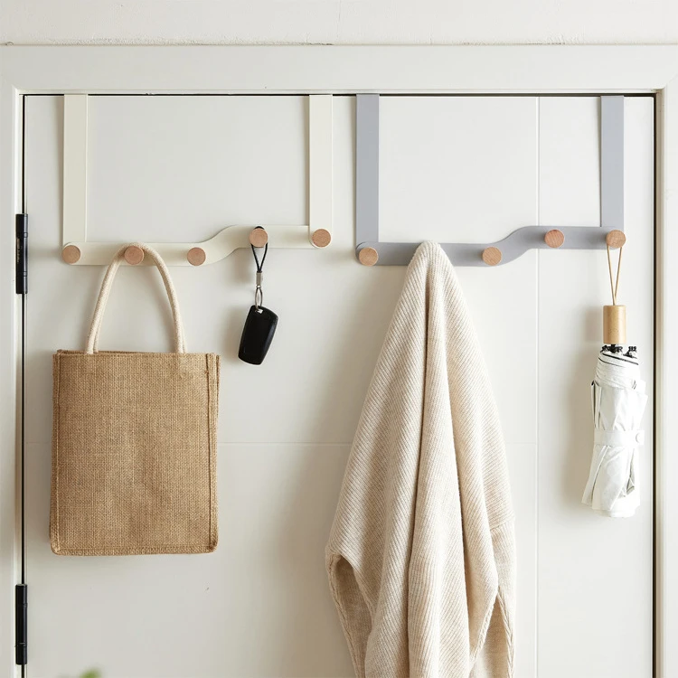 Door Back Hook Hanger Clothes Wall Entrance Hall Coat Rack Over The Door To Hang Clothes Keys Holder Bathroom Coat Hanger Hooks