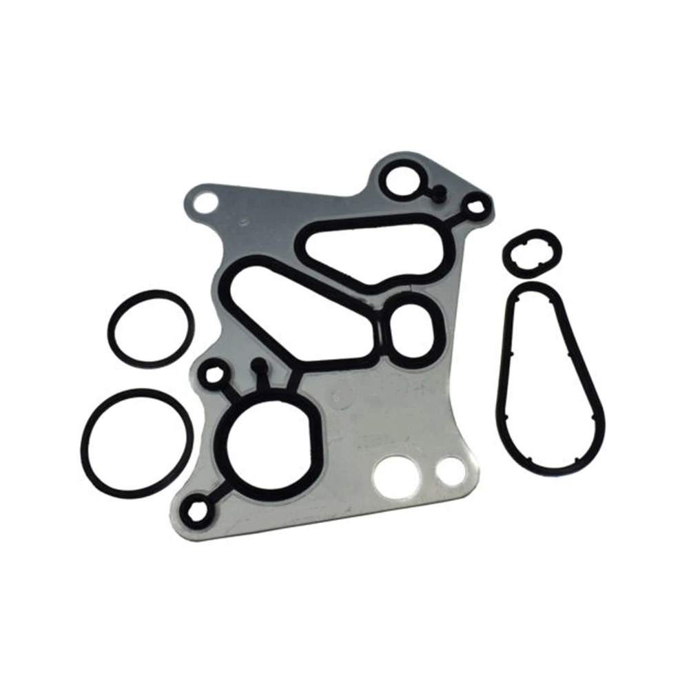 5pcs Car Engine Oil Cooler Gaskets Rubber For MERCEDES-BENZ C250 SLK200 SLK250