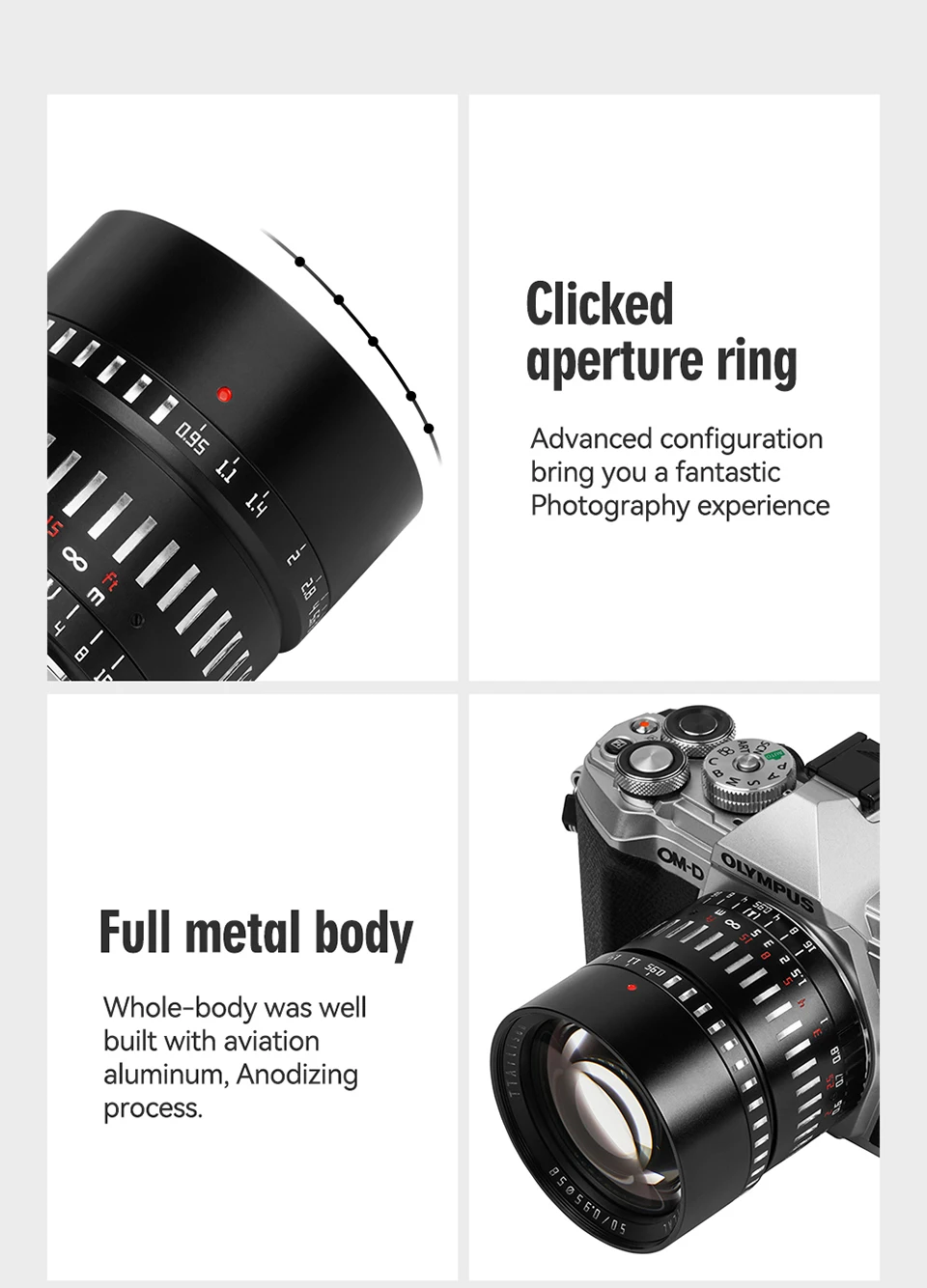 TTArtisan 50mm F0.95 APS-C Portrait Lens for Sony E Canon RF Z XF