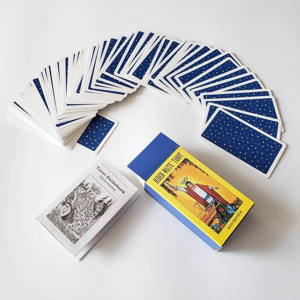 Tarot papel de tarot de adivinación para fiestas dormitorio baraja de cartas de tarot tarjeta de adivinación hogar 