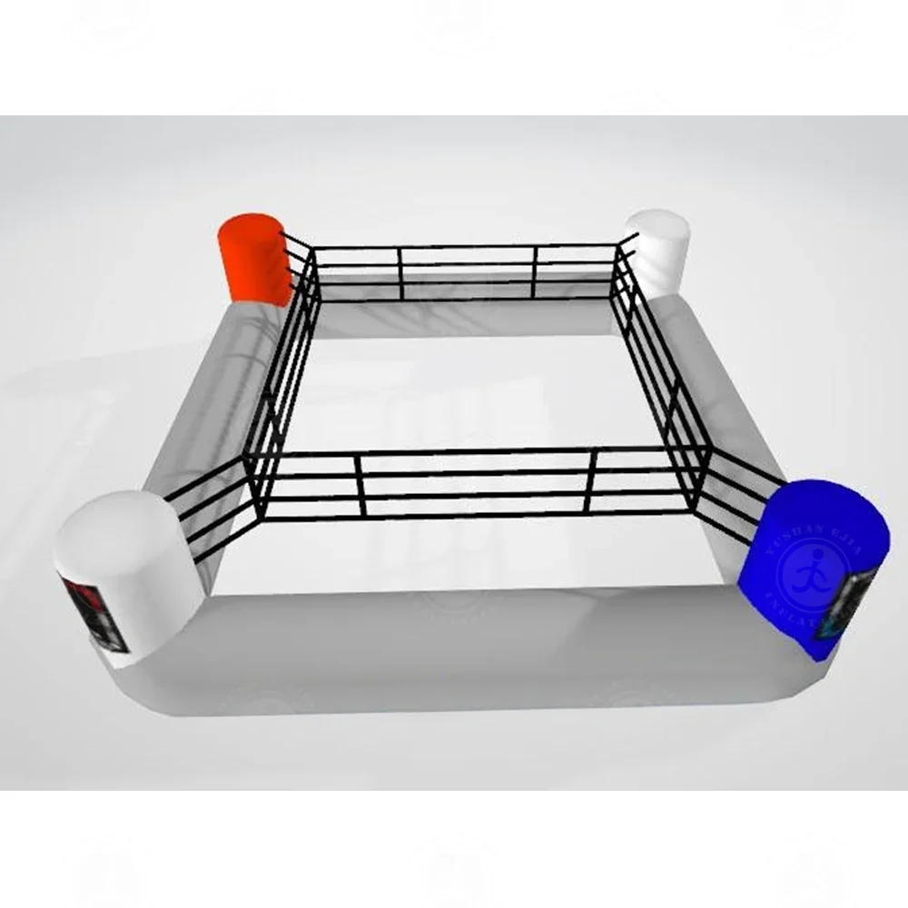 Heavy Duty Vinyl Inflatable Ring Quick Inflation Inflatable Boxing Ring With Safety Ropes For Boxing Training