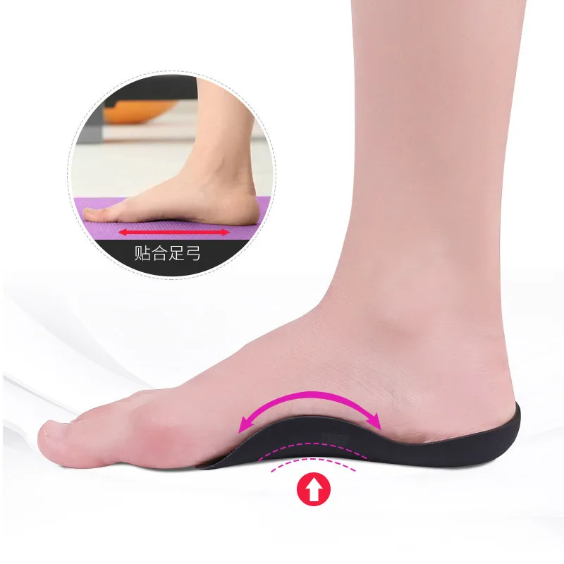 RHBJ 1Pair Orthotic Insoles For Flat Feet O-Shaped Legs And Plantar Fasciitis Unisex Arch Support Shoe Inserts Foot Care Tools