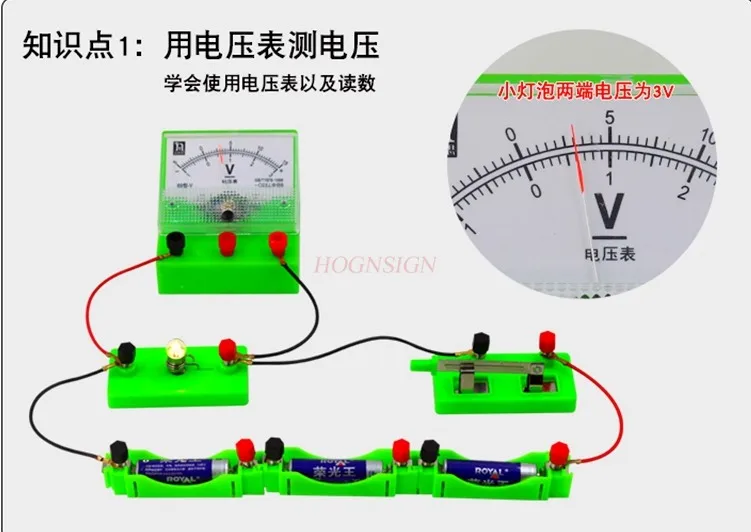 Circuit Learning Kit Elementary Connect Wires ABS Exploratory Physics Experiment Tool for Student