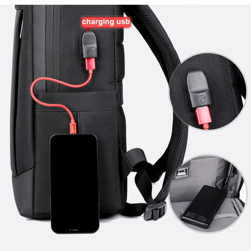 Toposhine New Trend Men Backpack Durable Outdoor Sport Backpack Male Waterproof Oxford Man Laptop Backbag Charging Usb Schoolbag