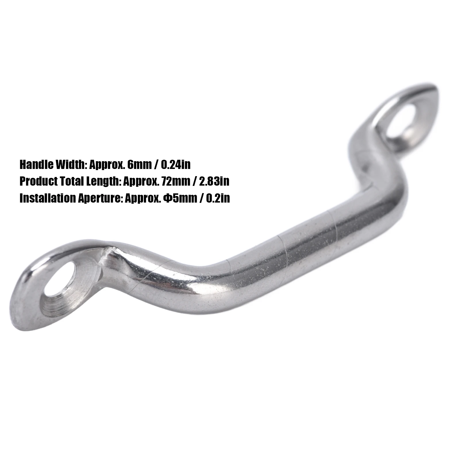 10Pcs Boat Top Pad Eye Deck Loop Tie Down 316 Stainless Steel Set Kit for Fixing Boat Top Pad Eye Eye Strap Pad Eye Top Pad Eye