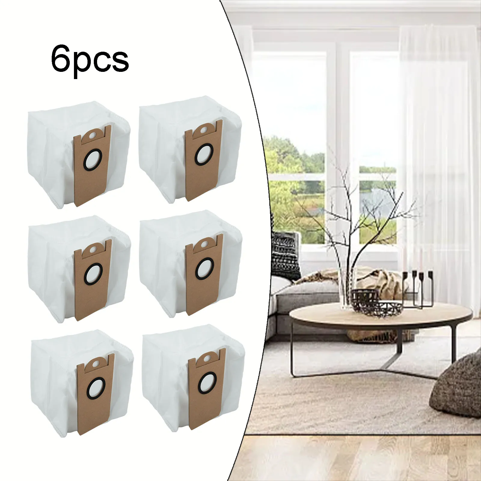 

Сменные аксессуары, мешки для мусора, пылевые мешки T10 + 6 шт., Легко заменяемые для Airrobo, для роботов