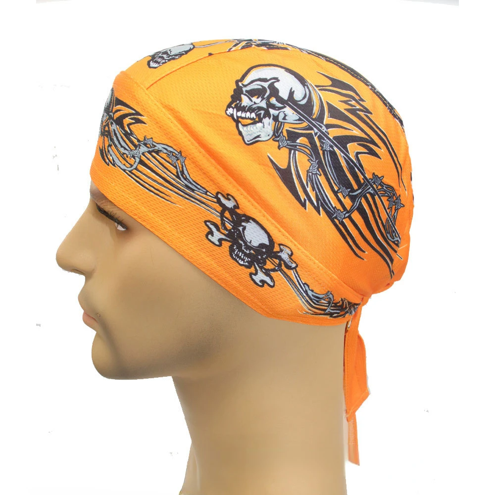 

Outdoor Sports Skull Pirate Hat Bandana Unisex Breathable Sweat Hat UV Riding Running Hip Hop Street Dance Bandana