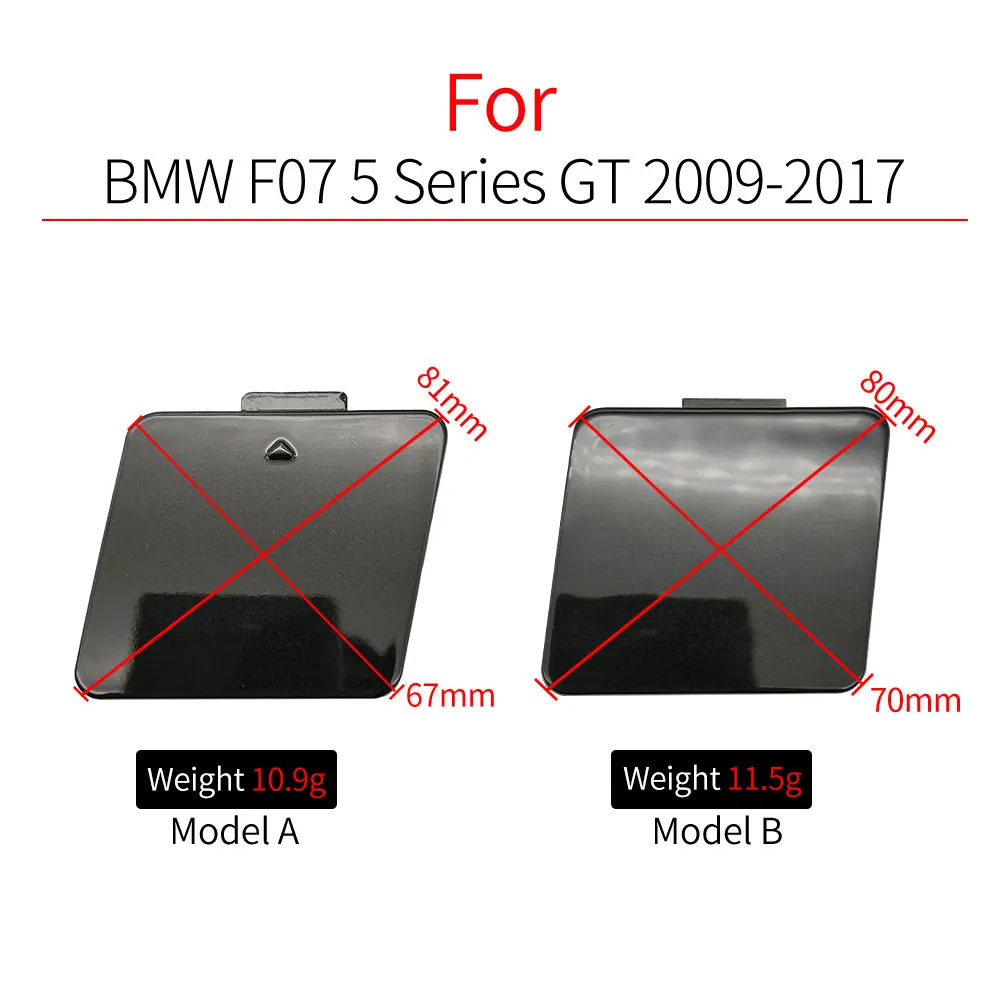 BMW F07 GT 차량용 리어 범퍼 견인 고리 커버 캡 블랙 화이트 실버 BMW 5 시리즈 GT 528 530 535 550i 2009-2017용