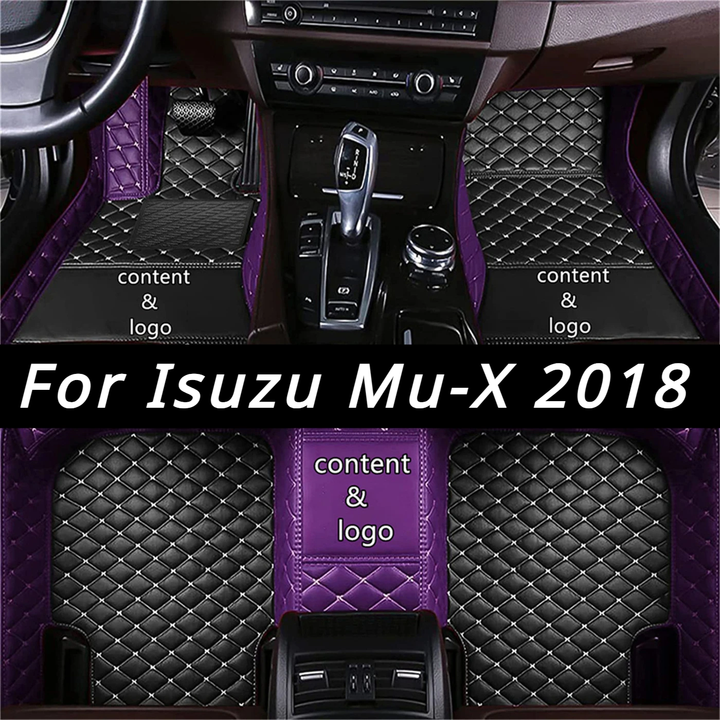 

For Isuzu Mu-X 2018 (7 Seats) Car Luxury Floor Mats Artificial Leather Waterproof Anti-slip Car Interior Car Floor Mats