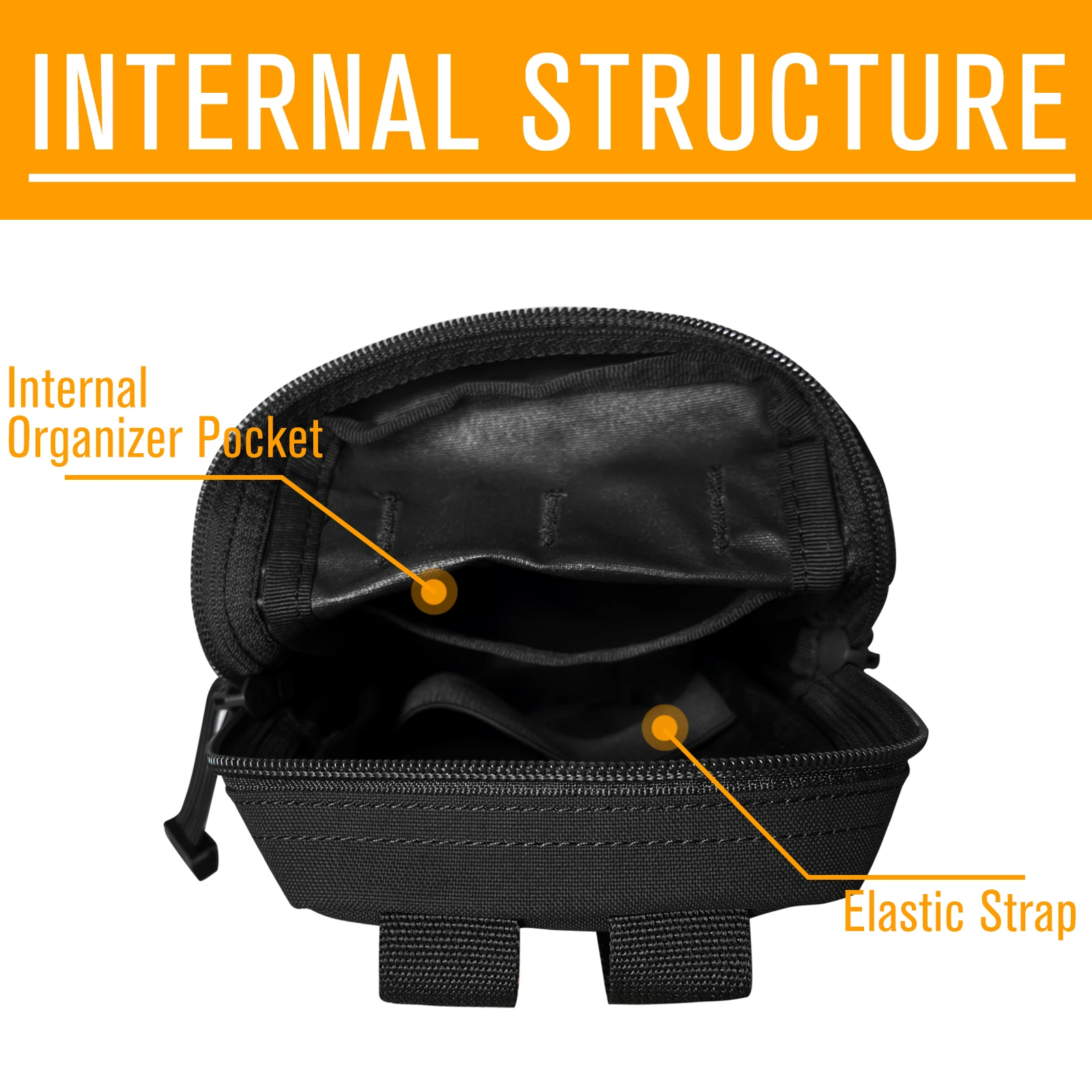 UNIONTAC Molle Pouch 500D Nylontasche Multifunktions-Werkzeugtasche Taktische wasserabweisende EDC-Tasche Taktisches Taschenzubehör – Detail 9
