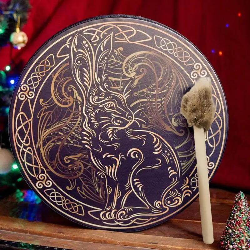 Shaman Drum Spiritual Instrument With Drum Stick Sound Healer Shaman For Spiritual Music Reflection Meditation