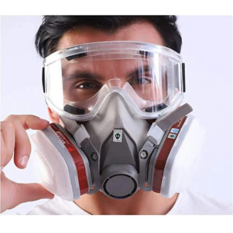 

16 In 1 Gas Mask Respirator With Glasses Anti Dust Respirator Face Mask Protection Industrial Gas Masks with Filters Widely Used