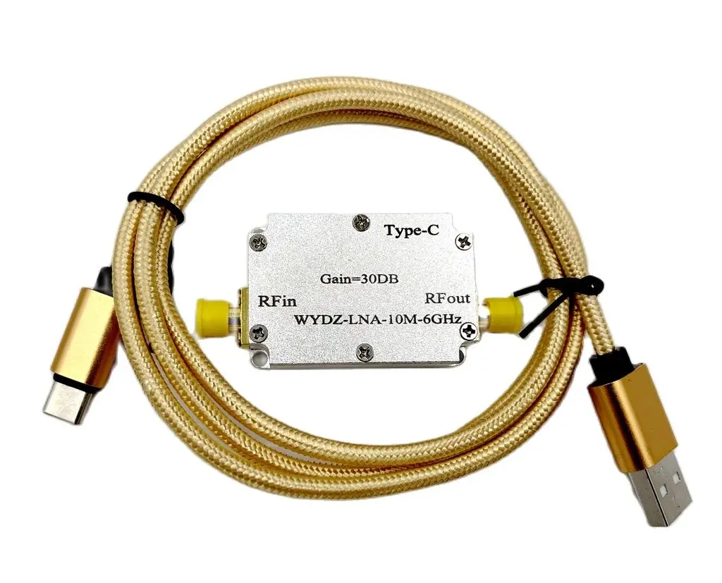 High flatness amplifier 10m-6ghz gain 30dB RF signal driving or receiving front end