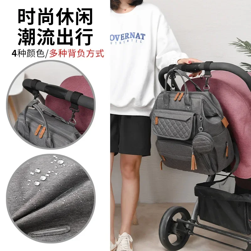 Multi Functional Portable Mom Storage Backpack Milk Bottle Diaper Multi Compartment Maternal Christmas Large Capacity Mommy Bag
